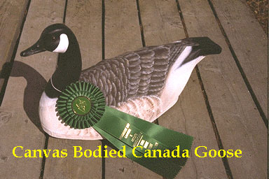 Canvas Bodied Canada Goose Decoy